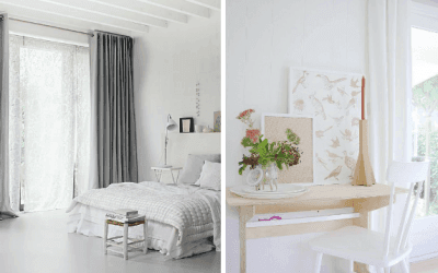 Elige las cortinas perfectas para tu salón de estilo nórdico