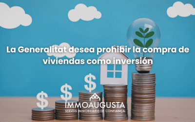 La Generalitat plantea prohibir la compra de viviendas como inversión