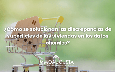 ¿Cómo se solucionan las discrepancias de superficies de las viviendas en los datos oficiales?